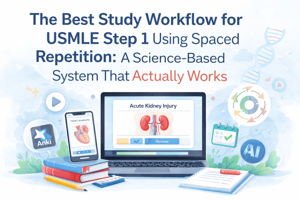 Best Study Workflow for USMLE Step 1 Using Spaced Repetition