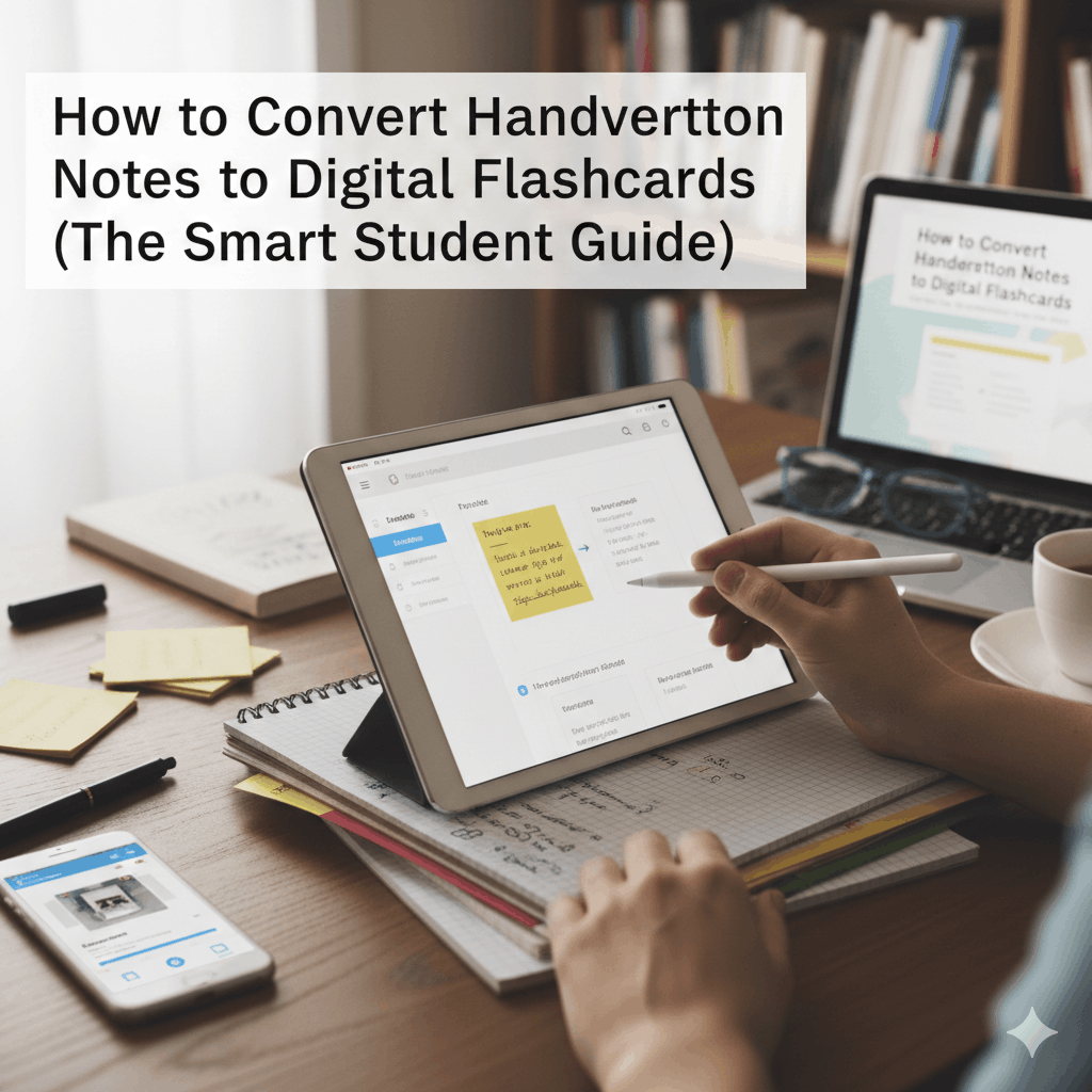 How to Convert Handwritten Notes to Digital Flashcards (The Smart Student Guide)